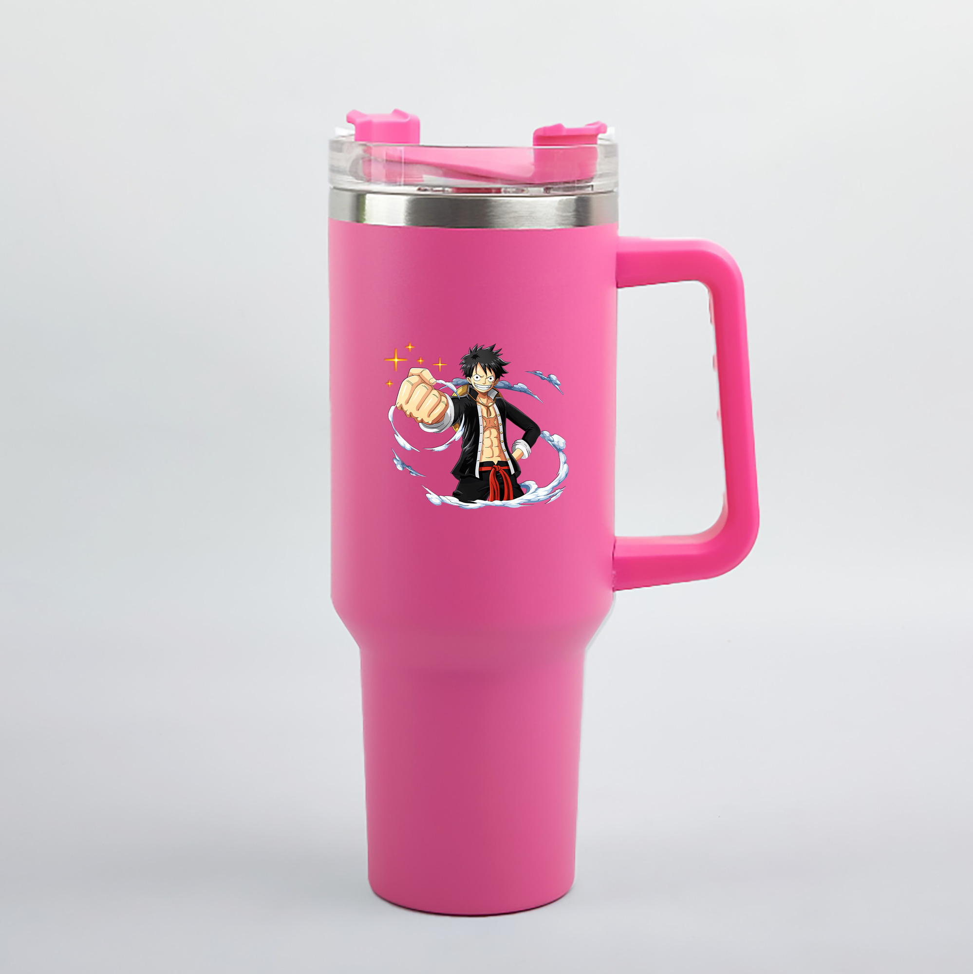 ワンピース モンキー・D・ルフィ ONE PIECE Monkey D. Luffy 1200mL車用タンブラー（カラープリント）